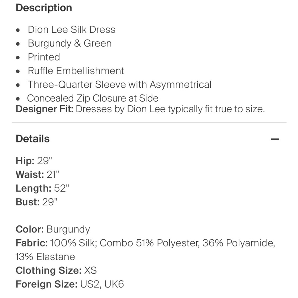 Dion Lee one sleeve dress XS worn once $745 - Picture 4 of 4